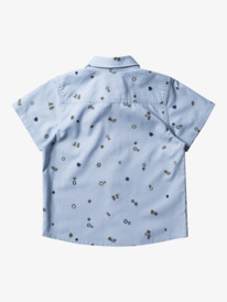 quiksilver, Peaceful Rave - Short Sleeve Shirt for Boys 2-7, CELESTIAL BLUE PEACEFUL RAVE S (bfy6) Peaceful Rave - Short Sleeve Shirt for Boys 2-7 EQKWT03243