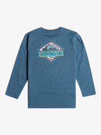 quiksilver, Rising Water - Camiseta de Manga Larga para Chicos, BERING SEA (byg0) RISING WATER LS BOY EQKZT03538
