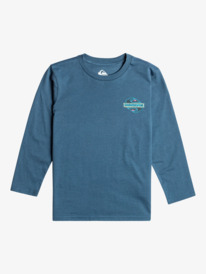 quiksilver, Rising Water - Camiseta de Manga Larga para Chicos, BERING SEA (byg0) RISING WATER LS BOY EQKZT03538