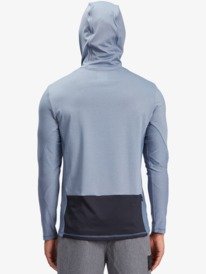 quiksilver, Waterman Angler Surf Tee manches longues à capuche UPF 50 pour Homme, ENSIGN BLUE (brd0) Waterman Angler - Hooded Long Sleeve UPF 50 Surf T-Shirt for Men EQMWR03077