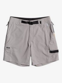 quiksilver, Azimuth Amphibian 18" Amphibian Short, STEEPLE GREY (smc0) AZIMUTH AMPHIBIAN 18 EQMWS03139