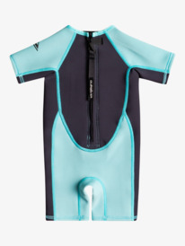 quiksilver, 1.5mm Toddler - Kurzärmliger Back-Zip-Springsuit für Kleinkinder, BLACK/JET BLACK/ANGEL BLUE (xkkb) 1.5mm Toddler - Short Sleeve Back Zip Springsuit for Toddlers (M) EQTW503004