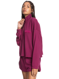 Flying Over - Organic Half-Zip Sweatshirt for Women  EQWFT03036