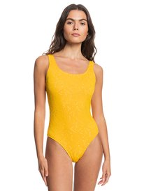 quiksilver, Womens Classic Pailsey One Piece Swimsuit, MANGO (nkl0) Classic Paisley - One Piece Swimsuit for Women EQWX103037