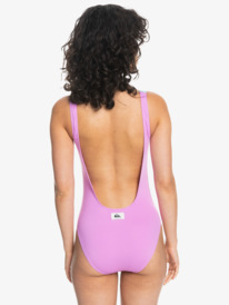 quiksilver, Color Block Maillot une pièce pour Femme, VIOLET (php0) Color Block - One-Piece Swimsuit for Women EQWX103053