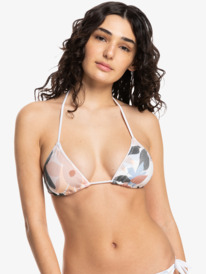 quiksilver, Женский лиф Quiksilver Womens Classic, DRIFTER DARK SHADOW (krp6) Quiksilver Womens Classic - Recycled Tri Bikini Top for Women EQWX303024