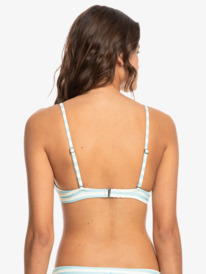 quiksilver, Quiksilver Womens Classic Underwire Rib Bikini Top, SWIM STRIPE POOL (bjn6) Classic Underwire Rib - Underwired Bikini Top for Women EQWX303060