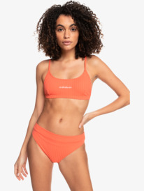 quiksilver, Logo Scoop 2022 - Bralette Bikini Top for Women, GUAVA (nkn0) Logo Scoop 2022 - Bralette Bikini Top for Women EQWX303103