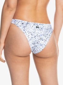 quiksilver, Classic Bas de bikini échancré pour Femme, HYDRANGEA ANIMINIMAL (phn6) Classic - High Cut Bikini Bottoms for Women EQWX403080