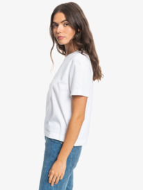 quiksilver, Quiksilver Womens 2021 - Organic T-Shirt for Women, WHITE (wbb0) Quiksilver Womens 2021 - Organic T-Shirt for Women EQWZT03025