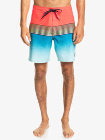 quiksilver, Surfsilk Panel 18" 2022 - Calções de banho para Homens jovens, FIERY CORAL (mkz6) Surfsilk Panel 18" 2022 - Board Shorts for Men EQYBS04658