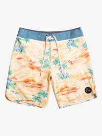 quiksilver, HEMPSTRETCH Scallop 19" Boardshorts, GOLDEN ROD (ykk8) HempStretch Scallop 19" - Board Shorts for Men EQYBS04668