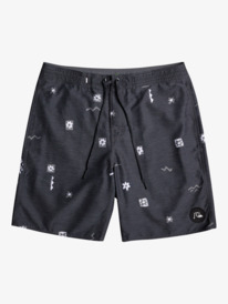 quiksilver, Mens The Beach Short 19" Boardshorts, BLACK (kvj9) The Beach Short 19" - Boardshorts for Young Men EQYBS04682