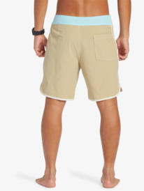 quiksilver, Original Scallop 18" - Board Shorts for Men, OLIVE GRAY (tkg0) Original Scallop 18" - Board Shorts for Men EQYBS04765