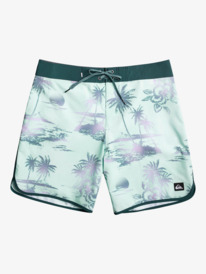 quiksilver, Mens Surfsilk Scallop 18" Boardshorts, BEACH GLASS (gcz6) Surfsilk Scallop 18" - Board Shorts for Men EQYBS04770