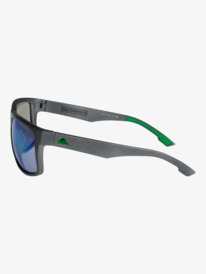 quiksilver, Transmission - Sonnenbrille für Männer, METALIC BLACK/ML GREEN (xkkg) Transmission - Sunglasses for Men EQYEY03206