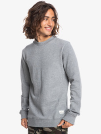 quiksilver, Essentials - Sweater voor Heren, LIGHT GREY HEATHER (sjsh) Essentials - Sweatshirt EQYFT04082