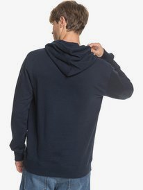 quiksilver, Essentials - Sudadera con Capucha Orgánica para Hombre, NAVY BLAZER (byj0) Essentials - Organic Hoodie for Men EQYFT04114