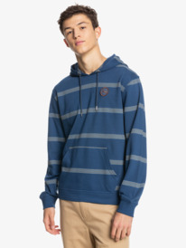 quiksilver, Desert Dust - Sweat à capuche pour Homme, SARAGOSA SEA DESERT DUST STRIP (bsg6) Desert Dust - Hoodie for Men EQYFT04350