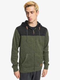 quiksilver, Толстовка на молнии Keller Block Zip, FOUR LEAF CLOVER (gph0) Keller Block Zip 2022 - Zip-Up Hoodie for Men EQYFT04427