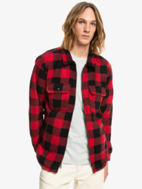 quiksilver, Tolala Allover - Fleece-Hemd für Männer, AMERICAN RED TOLALA PLAID (bpy6) Tolala Allover - Fleece Shirt for Men EQYFT04436