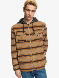 quiksilver, Super Swell - Kapuzenpulli mit Reißverschluss für Männer, PLAGE SUPERSWELL STRIPE (ckk6) Super Swell - Zip-Up Hoodie for Men EQYFT04443