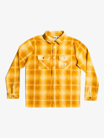 quiksilver, Surf Days Long Sleeve Flannel Shirt, BROWN SUGAR SHADOWPLAID (cnr6) Surf Days - Fleece Shirt for Men EQYFT04519