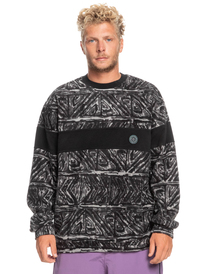 quiksilver, Flame On 2022 - Funktionelles Fleece-Sweatshirt, HIGH HERITAGE SNOW WHITE (wbk2) Flame On 2022 - Technical Fleece Sweatshirt EQYFT04560