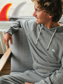 quiksilver, Essentials 2022 - Sudadera con Capucha para Hombre, LIGHT GREY HEATHER (sjsh) Essentials 2022 - Hoodie for Men EQYFT04648