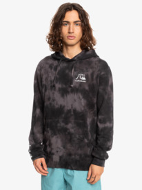 quiksilver, Cloudy 2022 - Sweatshirt com capuz para Homem, BLACK CLOUDY TIE DYE (kvj6) Cloudy 2022 - Hoodie for Men EQYFT04651