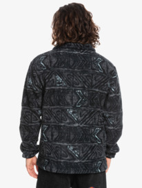 quiksilver, Clean Coasts - Polaire demi-zip pour Homme, BLACK HERITAGEO (kvj8) Clean Coasts - Half Zip Fleece for Men EQYFT04660