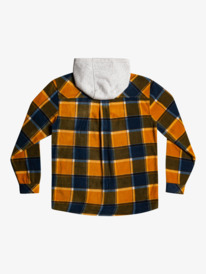 quiksilver, Super Swell Hooded Fleece Zip-Up Jacket, BUCK BROWN FLANNEL PLAID (cnr6) Super Swell - Zip Up Hoodie for Men EQYFT04662