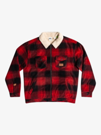 quiksilver, Deck Fleece Lined Plaid Shacket, ROCCOCO DECK PLAID (rpf6) Deck - Fleece Lined Shacket for Men EQYFT04665