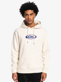quiksilver, Heritage Oval Logo 2022 - Sweatshirt com capuz para Homem, BIRCH (wdw0) Heritage Oval Logo 2022 - Hoodie for Men EQYFT04672