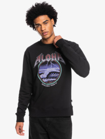quiksilver, Rock Waves 2022 - Sweatshirt para Homem, BLACK (kvj0) Rock Waves 2022 - Sweatshirt for Men EQYFT04688