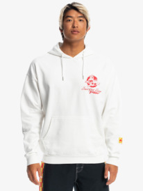 quiksilver, Quiksilver x Stranger Things Surfer Boy - Sweat à capuche pour Homme, WHITE (wbb0) Quiksilver x Stranger Things Surfer Boy - Hoodie for Men EQYFT04717