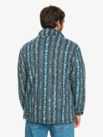quiksilver, Clean Coasts - Zip-Up Polar Fleece for Men, MIDNIGHT NAVY TRACKS (bsl6) Clean Coasts - Zip-Up Polar Fleece for Men EQYFT04741