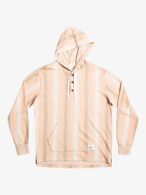 quiksilver, Baja Henley Hoodie, PRALINE BAJA STRIPE (ckq3) BAJA HENLEY EQYFT04745