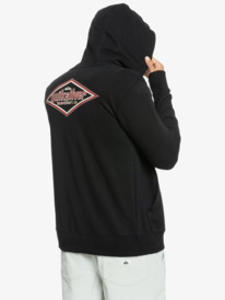 quiksilver, Quik Words - Sudadera con Capucha y Cremallera para Hombre, BLACK (kvj0) Quik Words - Zip-Up Hoodie for Men EQYFT04750