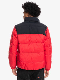 Wolf Shoulder - Colourblock Puffer Jacket for Men  EQYJK03899