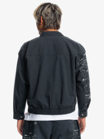 quiksilver, Quiksilver x Stranger Things Upside Down - Jacke im Vintage-Style für Männer, BLACK (kvj0) Quiksilver x Stranger Things Upside Down - Vintage Style Jacket for Men EQYJK03937
