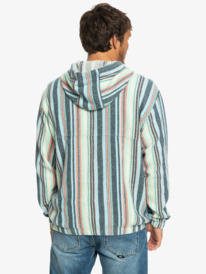 quiksilver, Neo Blue - Jack om over het hoofd aan te trekken voor Heren, SKY BLUE NEO BLUE (bgc3) Neo Blue - Pop Over Jacket for Men EQYJK03947