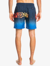 quiksilver, Word block 17" - Calções de banho para Homens jovens, NAVY BLAZER (byj6) Word block 17" - Swim Shorts for Men EQYJV03859