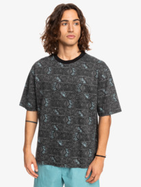 quiksilver, Heritage 2022 - Bio-T-Shirt für Männer, BLACK HERITAGEO (kvj3) Heritage 2022 - Organic Short Sleeve T-Shirt for Men EQYKT04235