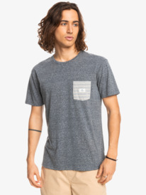 quiksilver, Retro Plan 2022 - Taschen-T-Shirt für Männer, NAVY BLAZER HEATHER (byjh) Retro Plan 2022 - Short Sleeve Pocket T-Shirt for Men EQYKT04237