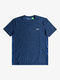 quiksilver, Coast Runner T-Shirt, INSIGNIA BLUE HEATHER (bsnh) Coast Runner - Short Sleeve T-Shirt for Men EQYKT04241