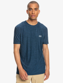 quiksilver, Coast Runner 2022 - T-Shirt à manches courtes pour Homme, INSIGNIA BLUE HEATHER (bsnh) Coast Runner 2022 - Short Sleeve T-Shirt for Men EQYKT04241