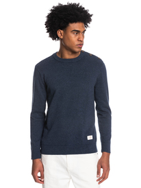 quiksilver, Marin 2022 - Sweatshirt für Männer, NAVY BLAZER HEATHER (byjh) Marin 2022 - Sweatshirt for Men EQYSW03285