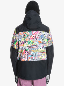 quiksilver, Mission Insulated Snow Jacket, SHOCKING ORANGE QUIK ARCHIVES (nkr6) Mission - Snow Jacket for Men EQYTJ03339