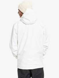 quiksilver, Mens High In The Hood Technical Snow Jacket, SNOW WHITE (wbk0) High In The Hood 2022 - Technical Snow Jacket EQYTJ03369